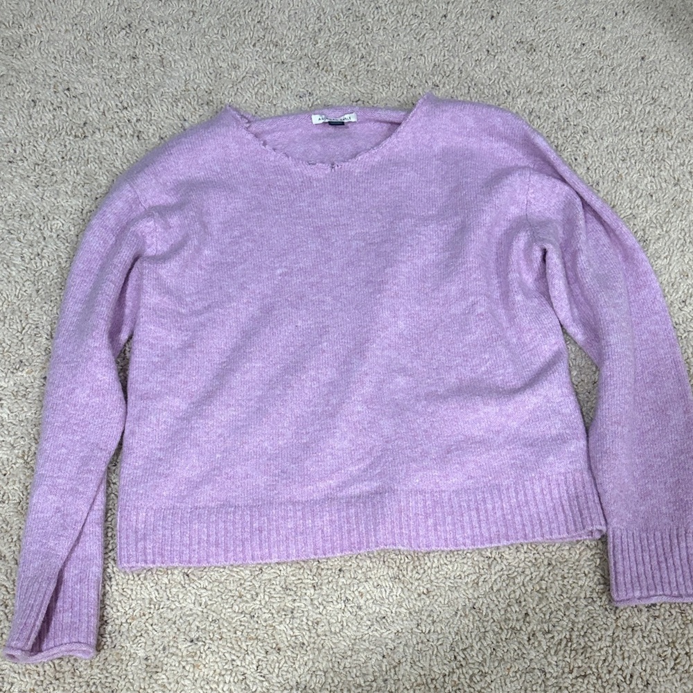 American Eagle Light Purple Off the Shoulder Cardigan